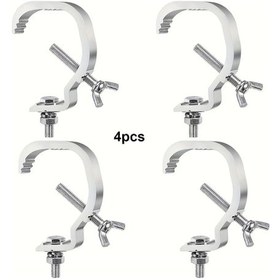 Resim Cordial 4 Adet Metal Alüminyum Sahne Aydınlatma Kancası - Dayanıklı 1.1-2 İnç Çap, Kurulumu Kolay Profesyonel Sahne Ekipmanları 