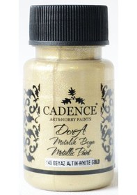 Resim Cadence Dora Metalik Boya 50Ml - 148 Beyaz Altın 