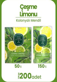 Resim Eyüp Sabri Tuncer Çeşme Limonu Kolonyalı Mendil Seti 