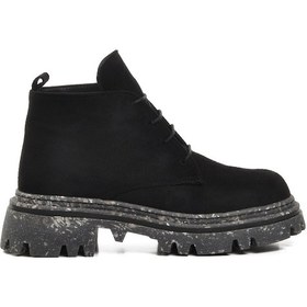 Resim Siyah Süet Kadın Bot 561188 Z Siyah Suet Siyah 