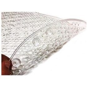 Resim Kaydırmaz Banyo Duş Paspası Zemin Tutucu Paspas Küvet Duşakabin Beyaz 