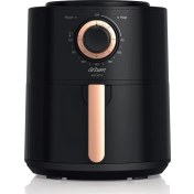 Resim Yağsız Airfryer 4l, Bakır Metalik, Sağlıklı ve Pratik Pişirme Cihazı 