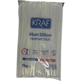 Resim Kraf 4011 Mum Silikon Şeffaf Kalın 30 cm 1 kg 