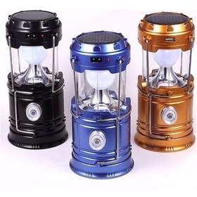 Resim Solar Kamp Lambası Güneş Enerjili Kamp Lambası 1w+6 Led 5800t Camel 