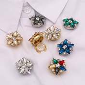 Resim 1/4/8 adet Yaratıcı Yıldız Dekoratif Gömlek Düğme Seti Moda Süsleme Erkekler ve Kadınlar için İş Gündelik Elbise Gömlek Aksesuarları 