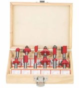 Resim woodhub Formika Tıraşlama Freze Makinası 6 Mm 12 Parça Ahşap Oyma Ağaç Delme Uç Takımı 