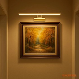 Resim Hype Store Sekatech 35CM LED Aplik Gold Kasa | 3200K Gün Işığı | IP20 Koruma | Ayna, Tablo ve Resim Banyo Üstü 