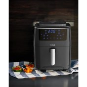 Resim Tefal 6,5lt Xxl Kapasite 3'ü 1 Arada Çözüm Hava ile Kızartma, Izgara ve Buharda Pişirme Premium Fritöz & Airfry 