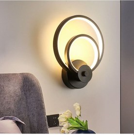 Resim İç İçe Halka Plafonyer Beyaz Işık Ultra Power Avize Aplik Avizez 
