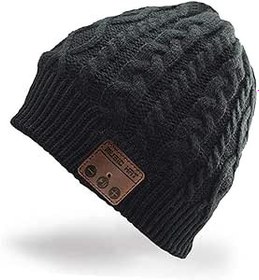 Resim Bluetooth Beanie şapka, üniseks Bluetooth şapka, yetişkinler için, kışlık, yumuşak, sıcak müzik, kuru kafa kepi, kablosuz kulaklıklı, hoparlör, mikrofon, kış ve dış mekan sporları, kayak için Noel 