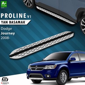 Resim S-Dizayn Dodge Journey OEM Still Pro V1 Aluminyum Yan Basamak 183 Cm 2008-2020 