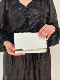 Resim she poly Çupra Sedef Abiye Clutch Portföy Çanta 
