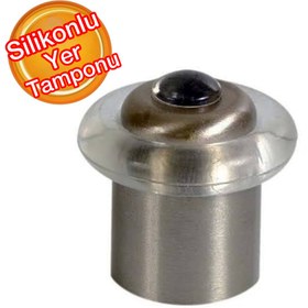 Resim Beşel Kapı Stoperi Kapı Durdurucu Silikonlu Yer Tamponu 50 Mm 