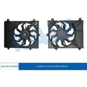 Resim KALE OTO Radyatör 348535 Radyatör Fanı Komple Davlumbaz - Motor İ10 08- 25380-0×250 