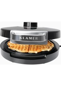 Resim Klamer Kalp Şekilli Waffle Makinesi 1000W Yapışmaz Kaplama 