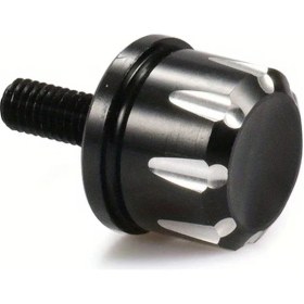 Resim Tongdashop Cnc Evrensel Motosiklet Arka Çamurluk Cıvata Başlığı Siyah Harley 