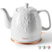 Resim Toptier Elektrikli Seramik Kettle, Otomatik Kapanma, 1 L 