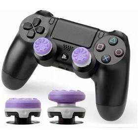 Resim 2pcs Joystick Grip For Ps5 Ps4 Controller, Silicone Thumb Grips Caps Cover Analog Stick For Playstation 5, Playstation 4 Controller 