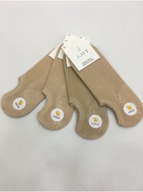 Resim Slayt 4 Adet Pamuk Modal Karışımlı Düz Renkli İnce Yazlık Erkek Görünmez Patik ( Sneakers ) 