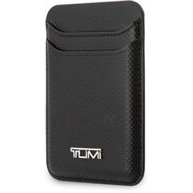 Resim Tumi Orjinal Lisanslı 2 Hazneli Metal Logolu Deri Magnetik Kartlık - Haki 