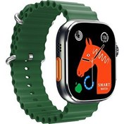 Resim Thull TW2-02 Pro Titanyum Case Akıllı Saat - Yeşil Silikon Kordon 
