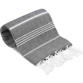 Resim Summer Wind Soft %100 Pamuk Peştemal 100x180 Cm Siyah Çok Renkli 