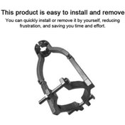 Resim Besthome1 Çelik Konstrüksiyonlu Çok Amaçlı Delme Braketi - El/tezgah Matkapi İçin Kare Yuva Ve Delik İşleme Aracı, Çok Renkli Çok Renkli 