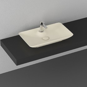 Resim Sistemay Clear S&s Tezgahüstü Lavabo 65 cm Fildişi 