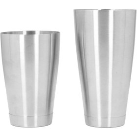 Resim Globy Gümüş 500 & 800 ml Boston Shaker 