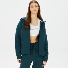 Resim Nike Sportswear Tech Fleece Windrunner Kadın Yeşil Eşofman Üstü 