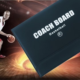 Resim Üç Katlı Basketbol Antrenörü Pano Seti, Manyetik Taktiksel Tahta ve Katlanabilir Taşınabilir Basketbol Tahtası ile Marker 