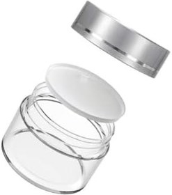 Resim 50 ml Boş Şeffaf Cam Seyahat Krem ve Organizer Kavanozu Kozmetik Şişesi 