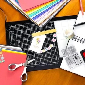Resim Hype Store Cardstock 8,5 x 11 Kağıt Paketi - 110 Lb El Sanatları, Kart Yapımı, Defterleri Için Kart Stoku - 100 Çeşitli Renkli Ağır Çarşaf - Çift Taraflı, Düz Çekirdek, 300 Gsm, Kaleydoskop 
