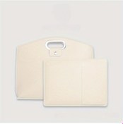 Resim Willowhaven Bej Renkli Laptop Çantası Büyük Kapasiteli Hafif Katlanabilir İş Çantası Tablet Bölmeli Bej El Çantası + İç Çanta 