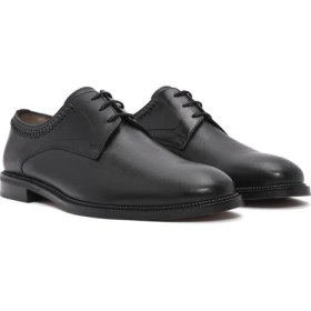 Resim Derimod Erkek Siyah Bağcıklı Deri Klasik Ayakkabı 25SFD602218 