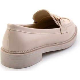 Resim Bambi Bej Kadın Loafer Ayakkabı K01216100009 Bej 