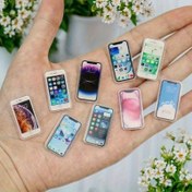 Resim 1:12 Ölçeğinde Miniatur Oyuncak Evin Dekoru - Çift Taraflı HD Baskılı Akrilik Miniatur Telefon Modelleri, Çok Renkli Seçeneklerle Toplanabilir Oyuncak Evin Süsü, Oyuncak Tutkunları İçin Mükemmel Hediye (Oyuncak Evin Aksesuarları) 