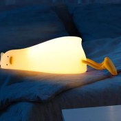 Resim Yatan Ördek Tasarımlı Gece Lambası 