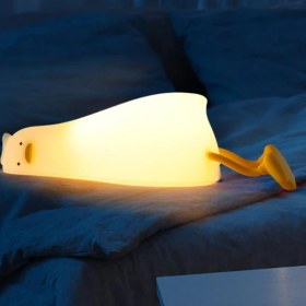 Resim Yatan Ördek Tasarımlı Gece Lambası 