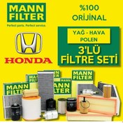 Resim Honda Jazz 1.4 Mann-filter Filtre Bakım Seti 2002-2008 L13a 
