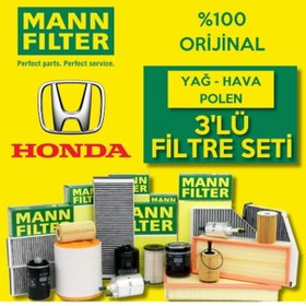Resim Honda Jazz 1.4 Mann-filter Filtre Bakım Seti 2002-2008 L13a 
