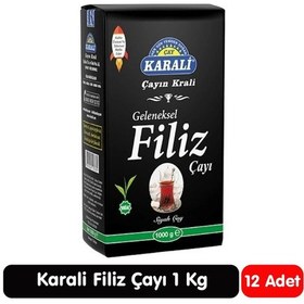 Resim Karali Geleneksel Filiz Siyah Çay 1 Kg 12 Paket 
