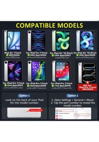 Resim Apple Uyumlu iPad Pro 11 1. Nesil 2. Nesil Kılıf Kablosuz Dönebilen Klavyeli Kılıf Keyboard Kılıf 