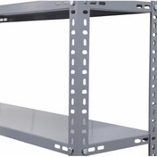 Resim Çelikrafburada 6 Katlı 5 Li Bitişik Çelik Galvaniz Arşiv Rafı Depo Rafı Kiler Rafı 31x93x150 Dx51 Kalite Gümüş 