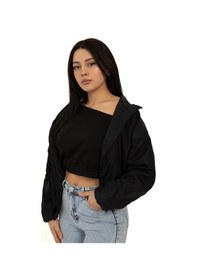 Resim Kadın Siyah Kapüşonlu Su Ve Rüzgar Geçirmez Cepli İçi Astarlı Oversize Yağmurluk Siyah 