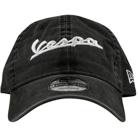 Resim Vespa Şapka New Era Washed 9twenty Siyah / Pıaggıo 