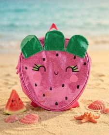 Resim Tuc Tuc Kız Çocuk Çilek Şekilli Simli Sırt Çantası - Pembe Glitter 