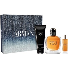 Resim Emporio Armani Stronger With You Edt 100 Ml + Stronger With You Edt 15 Ml + Body Shampoo 75 Ml Erkek Parfüm Seti Baharat - Odunsu 