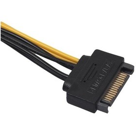 Resim 20 cm. SATA Power Erkek To 6+2 Çevirici 8 Pin Dönüştürücü Kablo 