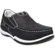 Resim Scooter M2021 Erkek Hakiki Deri Günlük Casual Ayakkabı Nubuk Lacivert Siyah 